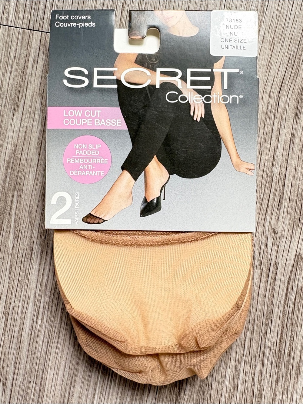 NWT Secret Women's Low Cut Foot Covers - Nude Color